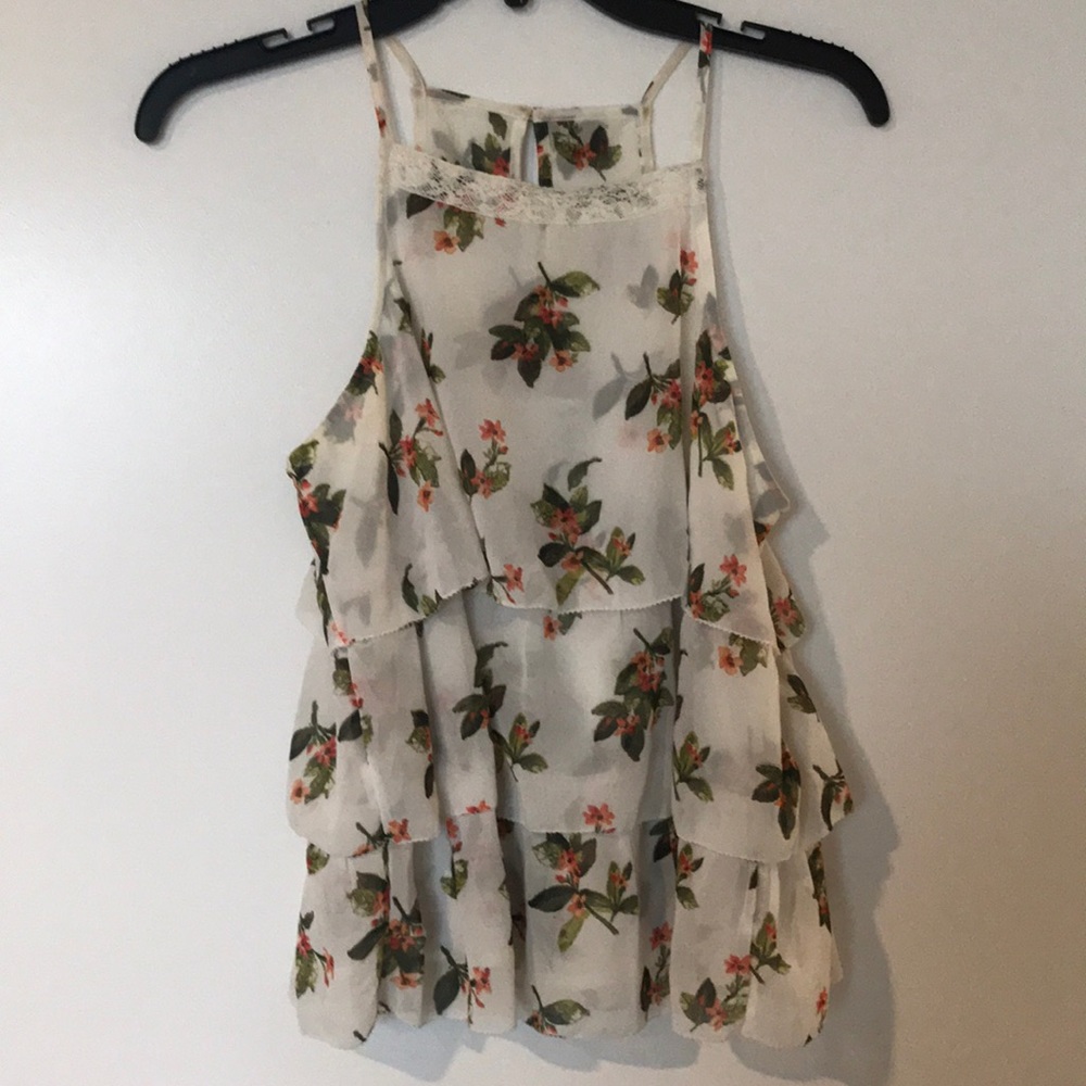 Abercrombie & Fitch ruffle tank S